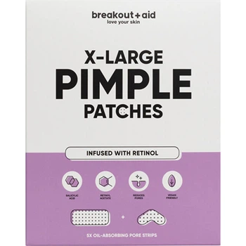 Патчи XL для лечения проблемной кожи Breakout+aid с салициловой кислотой и ретинолом 5