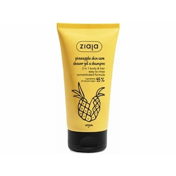 Гель для душа и шампунь Ziaja Pineapple Skin Care, 160 мл