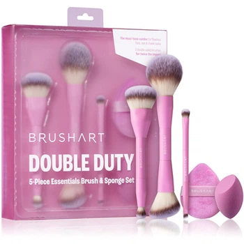 Подарунковий набір пензлів і спонжа BrushArt Double Duty Essentials