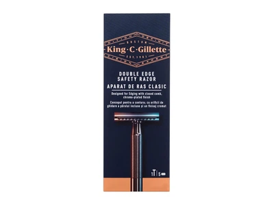 Безопасная бритва Gillette King 5 запасных лезвий, 1 штука