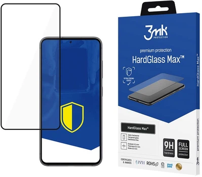 Szkło hartowane 3MK HardGlass Max dla Samsung Galaxy S24/S25 Black (5903108547147)