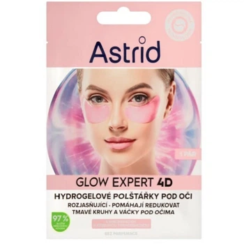 Осветляющие гидрогелевые патчи под глаза с ниацинамидом Astrid Glow Expert 4D