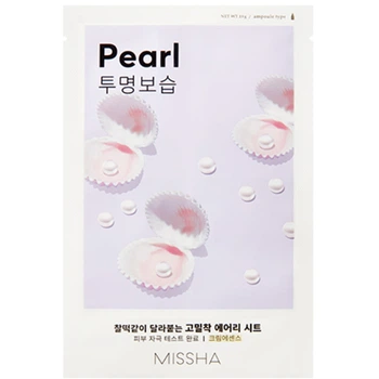 Осветляющая и увлажняющая тканевая маска для лица Missha Airy Fit Sheet Mask Pearl, 19 г