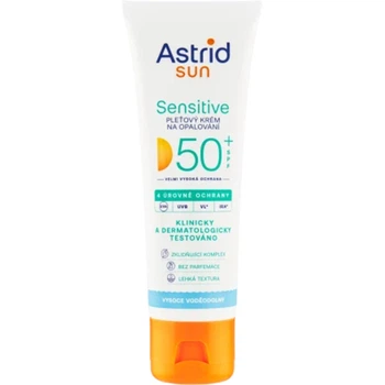 Сонцезахисний крем для обличчя Astrid Sensitive, SPF 50+, 50 мл