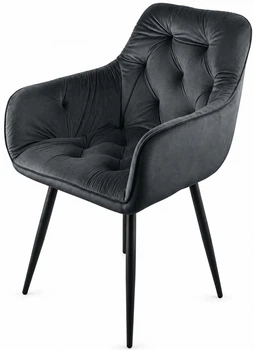 Стул/кресло на кухню TABITI Perfect Home Графит Польша Sic Velluto 19 Graphite