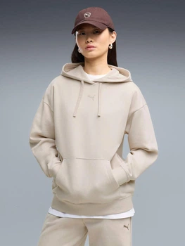 Худи теплое женское Puma 692917-82 L Бежевое (4070033377512)