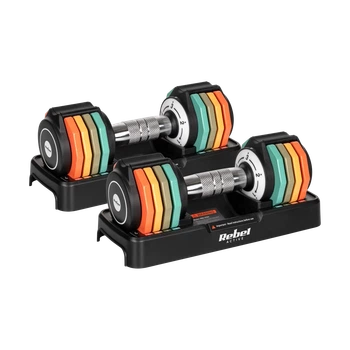 Гантели с регулируемым весом REBEL ACTIVE 2x5кг шаг 1кг (RBA-2334)