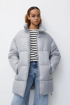 Куртка Pull & Bear світло-сірий DHAZZ867 XS