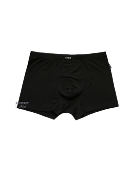 Черные однотонные мужские трусы шорты без рисунка Classic style TASO 5554 XL