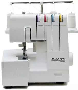 Оверлок Minerva 105Вт 8 оп 4 3-х нитковые швы Белый