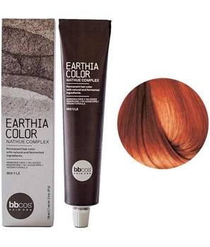 Веганська фарба BBcos для волосся без аміаку BBcos Earthia Color 6/4 Темно-русявий мідний 100 мл