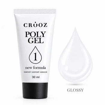 Полигель Crooz PolyGel №01 прозрачный, 30 мл