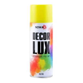 Фарба автомобільна флуоресцентна Nowax Spray NX48045 жовта 450 мл