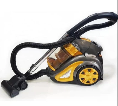 Пылесос контейнерный безмешковый Domotec MS 4408 Turbo Brush 3600W Желтый с турбощеткой циклонный для дома