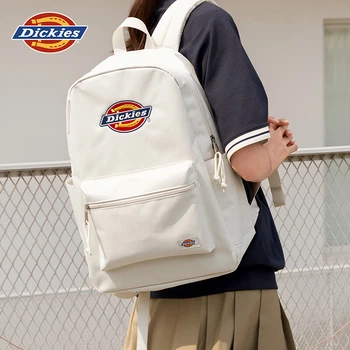 Рюкзак Dickies з вишивкою великої місткості для учнів середньої та старшої школи, для подорожей та поїздок на роботу, унісекс, шкільний портфель, чорний