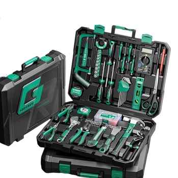 Набір ручних інструментів GREENER Household Toolbox Set із 156 предметів для електротехнічних, столярних та телекомунікаційних робіт