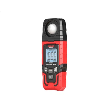 Цифровой люксметр Delixi Electric, измеритель освещенности, тестер интенсивности света, детектор яркости, фотометр, прибор для измерения освещенности.