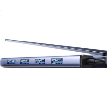 Металлический USB-концентратор Ugreen USB 3.0 с 4 портами, высокоскоростной, док-станция, многопортовый адаптер, блок питания Type-C для ноутбука.