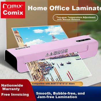 Фотоламинатор COMIX для дома и офиса, формата A4 и ниже, небольшой коммерческий ламинатор, светло-красный F2425