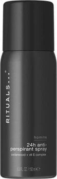 Antyperspirant w sprayu Rituals Homme 24 h z kompleksem drewna cedrowego i witaminy E 150 ml (8719134217216)