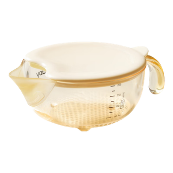 Детская миска Huangchong из PPSU с крышкой 200 мл Sunny Yellow