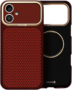 Панель Evelatus Carbon Premium MagSafe для Apple iPhone 17 Burgundy (4752192110574)