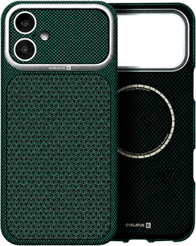 Панель Evelatus Carbon Premium MagSafe для Apple iPhone 17 Green (4752192110543)