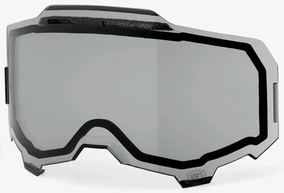Линза 100% Armega ARmatic Dual Vented Smoke дымчатая серая двойная вентилируемая