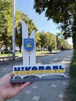 Статуєтка Стела міста Нікополь 15х4х16