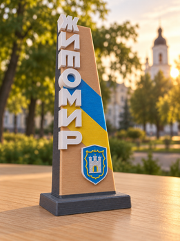 Статуєтка Стела міста Житомир 7х7х22