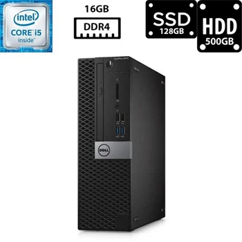 Компьютер Dell Optiplex 5050 SFF Core i5-6500 3.20GHz 16GB DDR4 SSD 128GB M.2+HDD 500GB Intel HD Graphics 530 (PCD5050i5R16S128H500A) Б/У