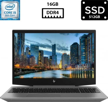 Ноутбук Hewlett Packard ZBook 15v G5 15.6” IPS 1920x1080 Core i5-8300H 2.30GHz 16GB DDR4 SSD 512GB Intel UHD Graphics 630 Камера (HZ15vG5I5R16S512B) Б/У