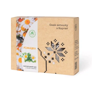 Чай РОМАШКА фільтр-пакет Mix Чаю 20 пакетиків, 20г