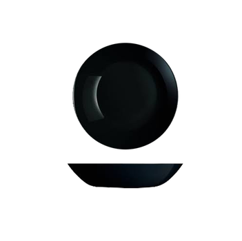 Тарелка суповая Luminarc P0787 Diwali Black чёрная 200 мм