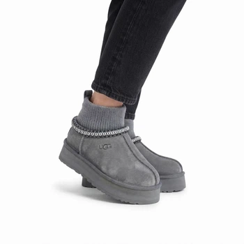 Женские угги UGG Tazz Platform Knit Grey 38 (24см)