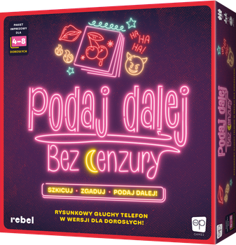 Gra planszowa Rebel Podaj dalej! Bez cenzury USATEL0202PL (3558380134077)