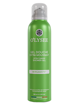 Гель-піна для душу з ароматом бергамоту O’LYSEE Extra Foaming shower Gel Bergamotte 200 мл (3520710011518)
