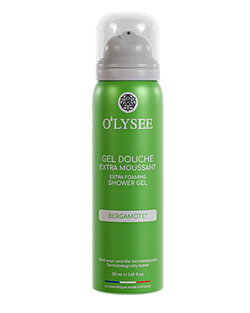Гель-піна для душу з ароматом бергамоту O’LYSEE Extra Foaming shower Gel Bergamotte 50 мл (3520710011600)