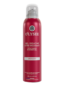 Гель-піна для душу з ароматом гранату O’LYSEE Extra Foaming shower Gel Grenade 200 мл (3520710011495)
