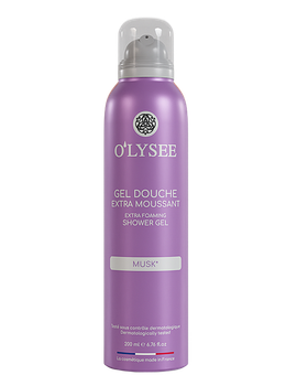 Гель-піна для душу з мускусним ароматом O’LYSEE Extra Foaming shower Gel Musc 200 мл (3520710011501)