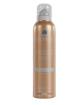 Гель-піна для душу для чоловіків з мускусним ароматом O’LYSEE Musc Ambré extra foaming shower gel 200 мл (3520710011464)