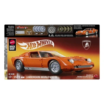 Колекційна машинка-конструктор Mattel Brick Shop Premium Lamborghini ‘71 Miura P400 SV (JHF61)
