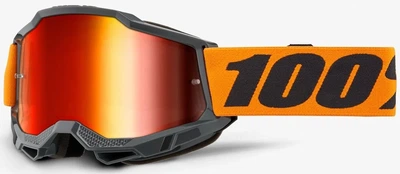 Маска мотокроссовая 100% Accuri 2 Orange линза красная anti-fog широкое поле зрения