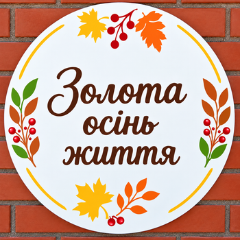 Мини Баннер Для Фотозоны Золота Осінь Життя