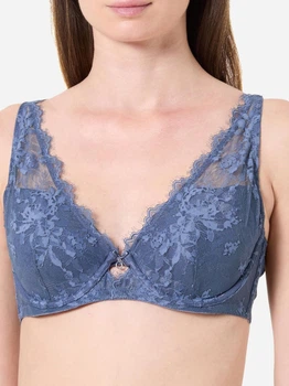 Бюстгальтер с косточками Emporio Armani 981735743 34D Синий (1160521681)