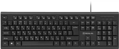 Клавиатура проводная Real-El RK-507 USB Black (EL123100050)