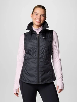 Теплий жилет короткий жіночий Columbia 481224535 1X Чорний (1159865186)