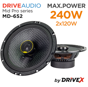 Автомобільна акустична система MD-652 6.5" 120W 4Om