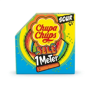 Жувальна цукерка Chupa Chups 1 Metre Sour Belt Rainbow Candy 55г