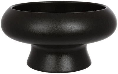 Кашпо-пиала керамическая Matte Bloom Ø22.5см черная матовая для флористических композиций (BD-184-002)